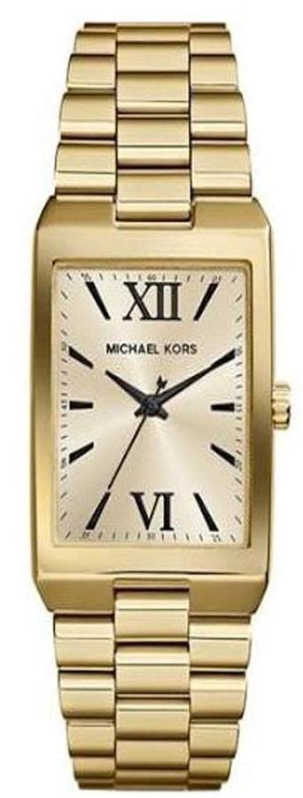 michael kors rectangle watch gold|Michael Kors gold watch sale.